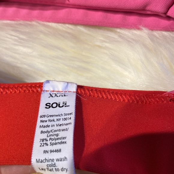 Soul Cycle Red & Pink Sport Bra - Picture 4 of 11